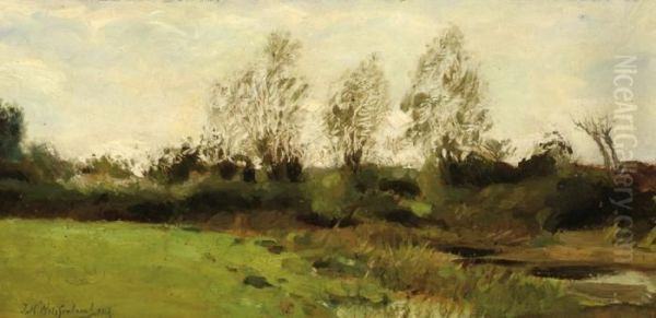 Landscape Oil Painting by Jan Hendrik Weissenbruch