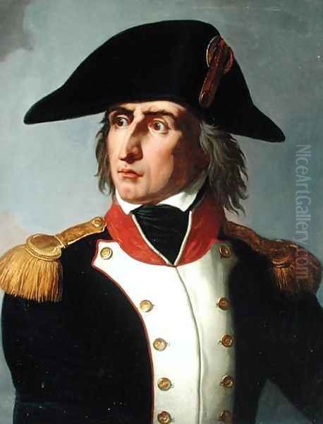 Charles-Pierre-Francois Augereau 1757-1816 Duke of Castiglione Oil Painting by Claude-Noel Thevenin