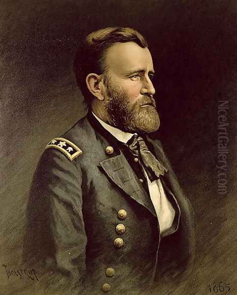 Portrait of Ulysses S. Grant, 1865 Oil Painting by Thalstrup