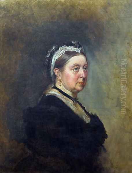 Queen Victoria 1819-1901 Oil Painting by George Housman Thomas