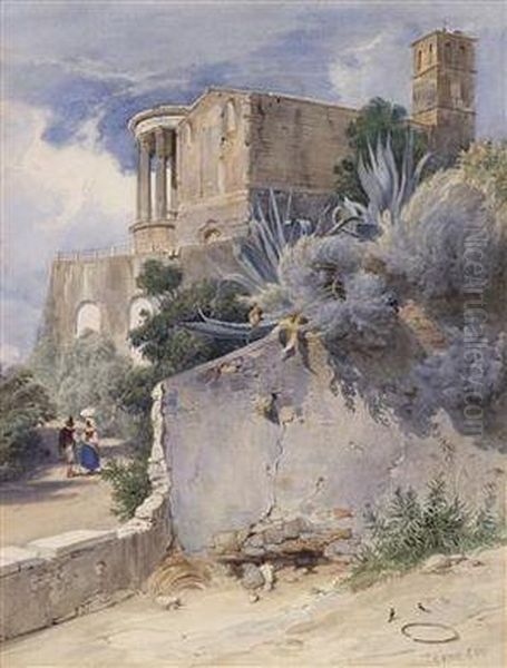 Intivoli Oil Painting by Carl Friedrich H. Werner