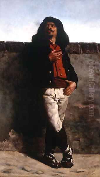 A Mexican, 1885 Oil Painting by William Brint Turner