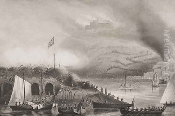 The Storming of San Sebastian, 31st August 1813, illustration from Englands Battles by Sea and Land by Lieut. Col. Williams by G.W. Terry