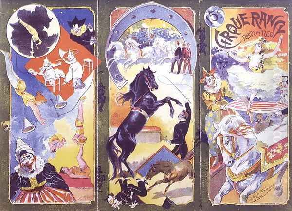 Programme for the Cirque Rancy, founded in 1856 Oil Painting by Tamagno