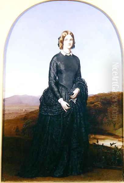 Portrait of Selina, Viscountess Newport Oil Painting by Robert Thorburn