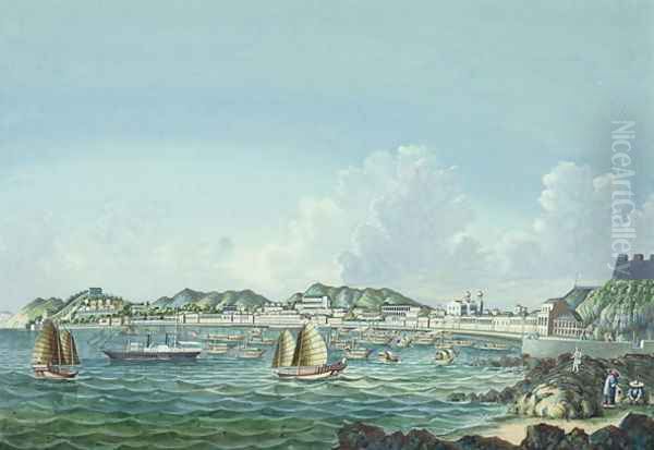 View of Macao, c.1860 Oil Painting by Tinqua