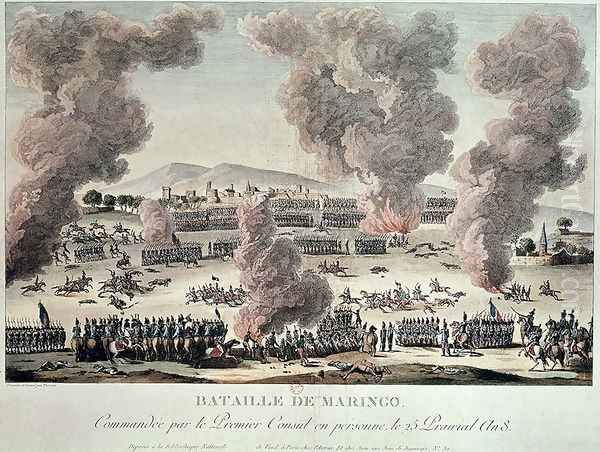 The Battle of Marengo, 25 Priarial An VIII 14th June 1800 after 1800 Oil Painting by Tessier