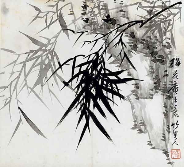 Leaf E, from Tian Jingzhai mozhu ce, from Rugao, Jiangsu province Oil Painting by Rang Tian