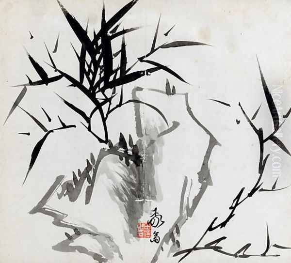 Leaf B, from Tian Jingzhai mozhu ce, from Rugao, Jiangsu province Oil Painting by Rang Tian