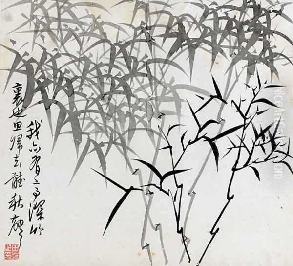 Leaf G, from Tian Jingzhai mozhu ce, from Rugao, Jiangsu province Oil Painting by Rang Tian