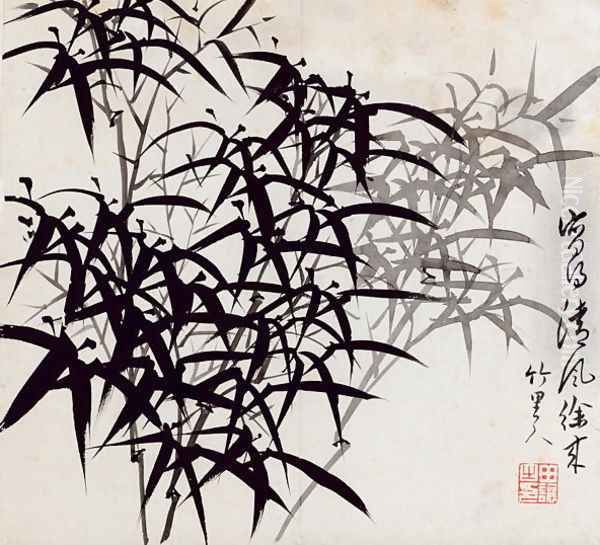 Leaf A, from Tian Jingzhai mozhu ce, from Rugao, Jiangsu province Oil Painting by Rang Tian