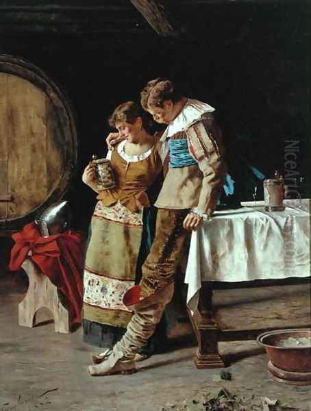 Declaration, 1882 Oil Painting by Arnaldo Tamburini