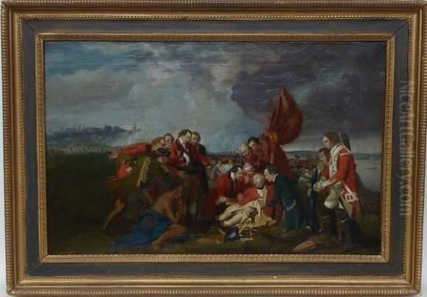 < Scene De Bataille >. Oil Painting by Benjamin West