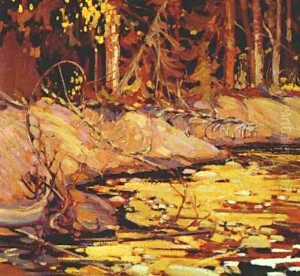 The Woodland Stream Oil Painting by Thomas Thompson