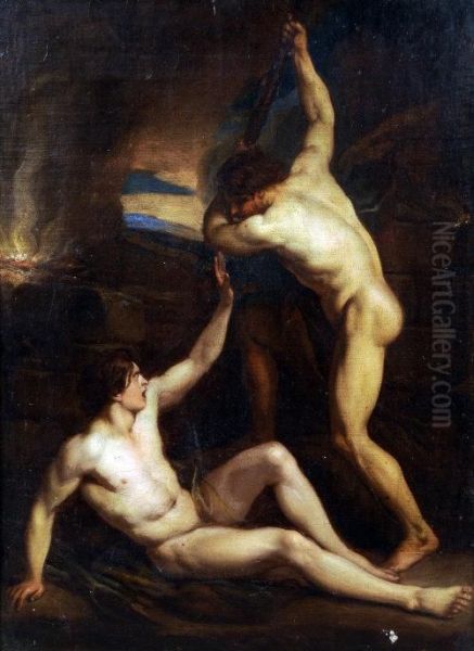 Cain And Abel Oil Painting by Benjamin West