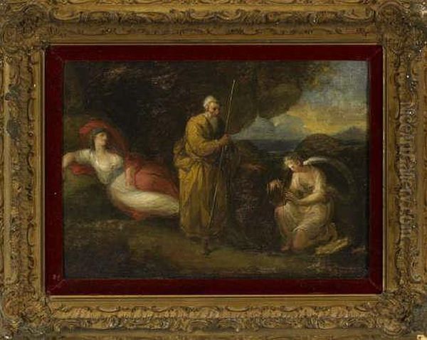 Theseus Leaving A Sleeping Ariadne Oil Painting by Benjamin West