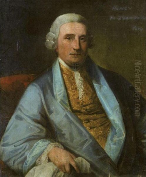 Portrait Of William Middleton 
(170-1785), Of Crowfield, South Carolina, And Crowfield Hall, Suffolk Oil Painting by Benjamin West