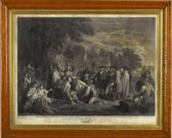 William Penn's Treaty With The Indians Oil Painting by Benjamin West