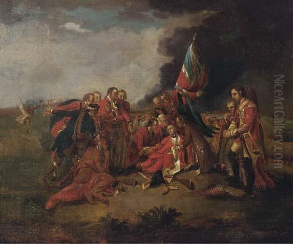 The Death Of General Wolfe Oil Painting by Benjamin West