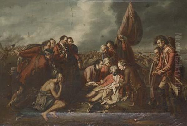 The Death Of Wolfe Oil Painting by Benjamin West