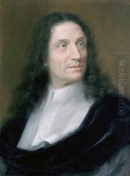 Portrait of Vincenzo Viviani 1622-1703 c.1690 Oil Painting by Domenico Tempesti