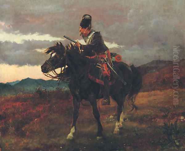 Chasseur Vedette Oil Painting by Elizabeth Thompson