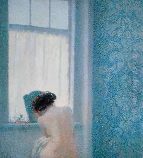 Summer Morning, 1913 Oil Painting by Andrea Terzi