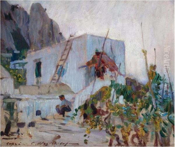 View Of Capri Oil Painting by Constantin Alexandr. Westchiloff