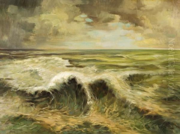 Seascape Oil Painting by Constantin Alexandr. Westchiloff