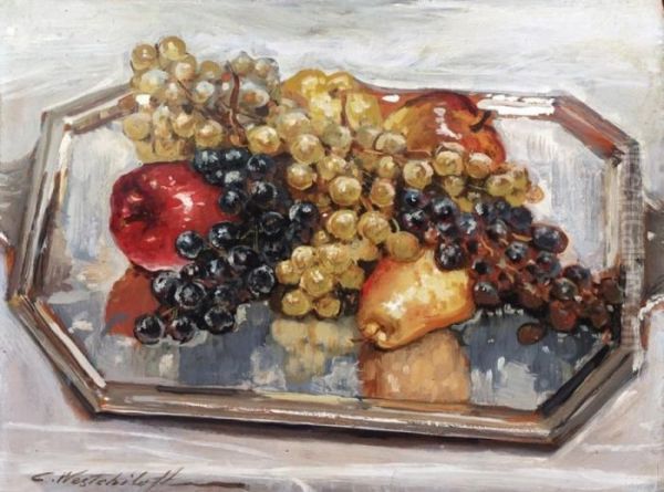 Still Life Oil Painting by Constantin Alexandr. Westchiloff