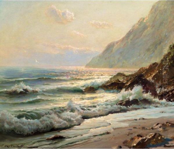 Seascape Oil Painting by Constantin Alexandr. Westchiloff