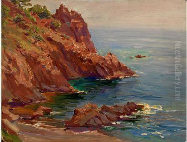 Evening Seascape Oil Painting by Constantin Alexandr. Westchiloff