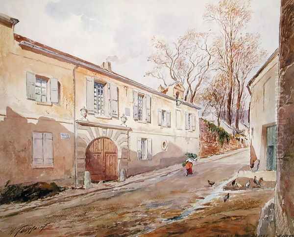 The House of Armande Bejart 1642-1700 in Meudon, c.1906 Oil Painting by Henri Toussaint