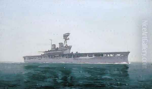 HMS Eagle, 1922 Oil Painting by Duff Tollemache