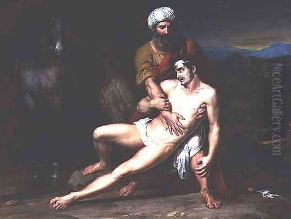 The Good Samaritan Oil Painting by Rafael Tejeo