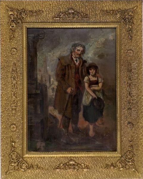 The Blind Beggar Oil Painting by Francis Wheatley