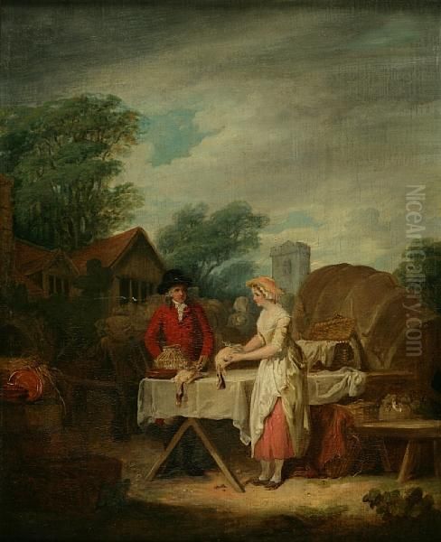 The Poultry Seller Oil Painting by Francis Wheatley