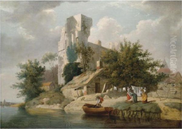 View On The Banks Of The Medway by Francis Wheatley