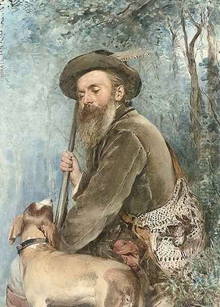 A rest from hunting Oil Painting by Horace van Truith