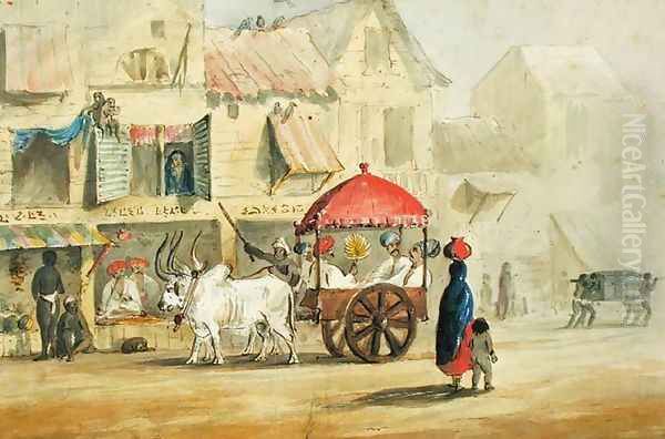 Bombay, 1844 Oil Painting by Lieutenant George Edward Alexander Tobin