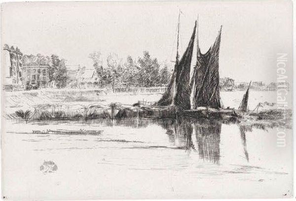 Hurlingham Oil Painting by James Abbott McNeill Whistler