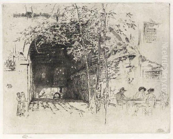 The Traghetto Oil Painting by James Abbott McNeill Whistler