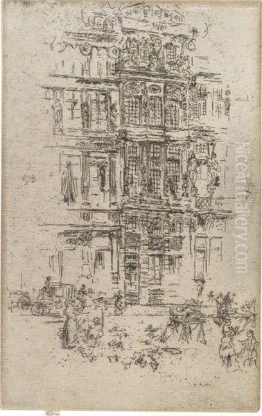 Palaces, Brussels Oil Painting by James Abbott McNeill Whistler