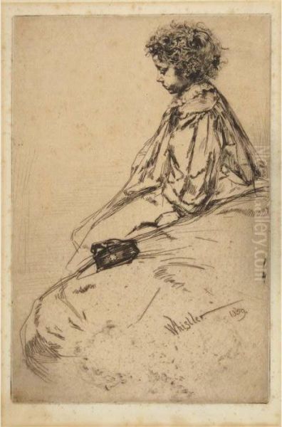 Bibi Lalouette Oil Painting by James Abbott McNeill Whistler