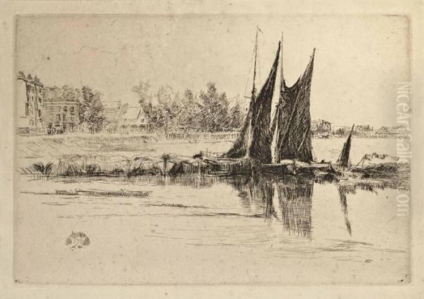 Hurlingham Oil Painting by James Abbott McNeill Whistler