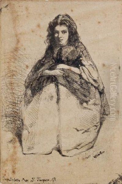 Fumette Oil Painting by James Abbott McNeill Whistler