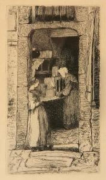 La Marchande De Moutarde, From Twelve Etchings From Nature Oil Painting by James Abbott McNeill Whistler