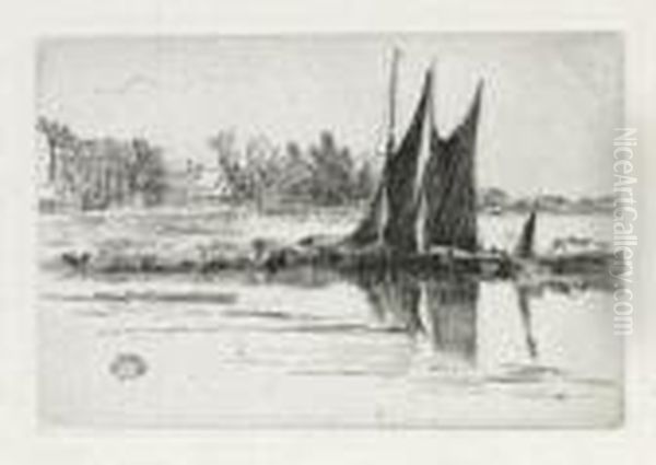 Hurlingham Oil Painting by James Abbott McNeill Whistler