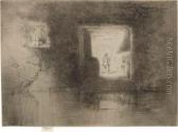 Nocturne: Furnace Oil Painting by James Abbott McNeill Whistler