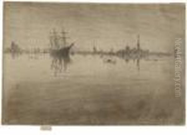 Nocturne Oil Painting by James Abbott McNeill Whistler